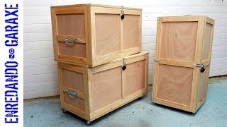 How to make a storage trunk out of reinforced plywood