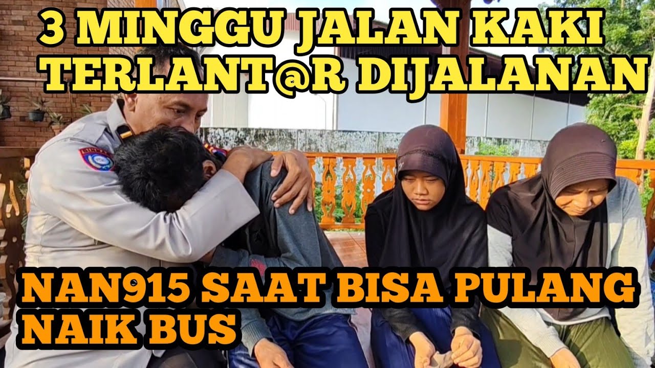 3 MINGGU TERLANTAR DIJALANAN WARGA SUMEDANG AKHIRNYA BISA PULANG NAIL BUS. TANGIS BAHAGIA 