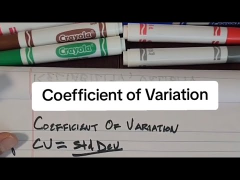 Coefficient of Variation - YouTube