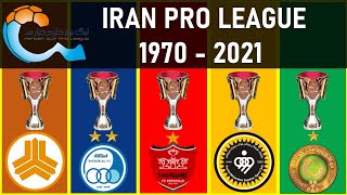 IRAN PRO LEAGUE • ALL WINNERS 1970 - 2021 | PERSEPOLIS 20/21 CHAMPIONS