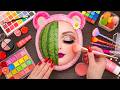 ASMR Makeup on Watermelon (No Talking) Pt.4