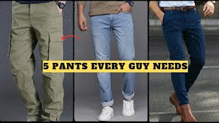 5 pants every guy needs to own in 2023|must have jeans|wardrobe essential|Mens fashion