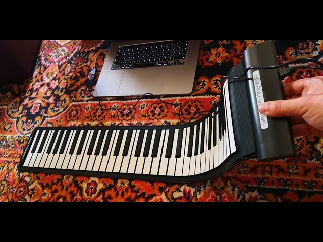 Anger Lege med sofistikeret Trying Out USB MIDI Roll-Up Piano with Hauptwerk - YouTube