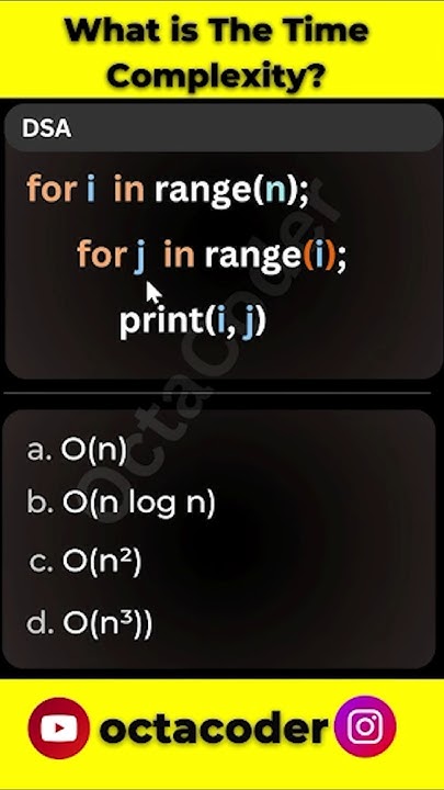 DSA Time Complexity quiz #29 #dsa #timecomplexity #webdevelopment # ...