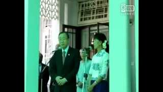 20120501[BanKiMoon_AungSanSuuKyi_Press_Yangon]