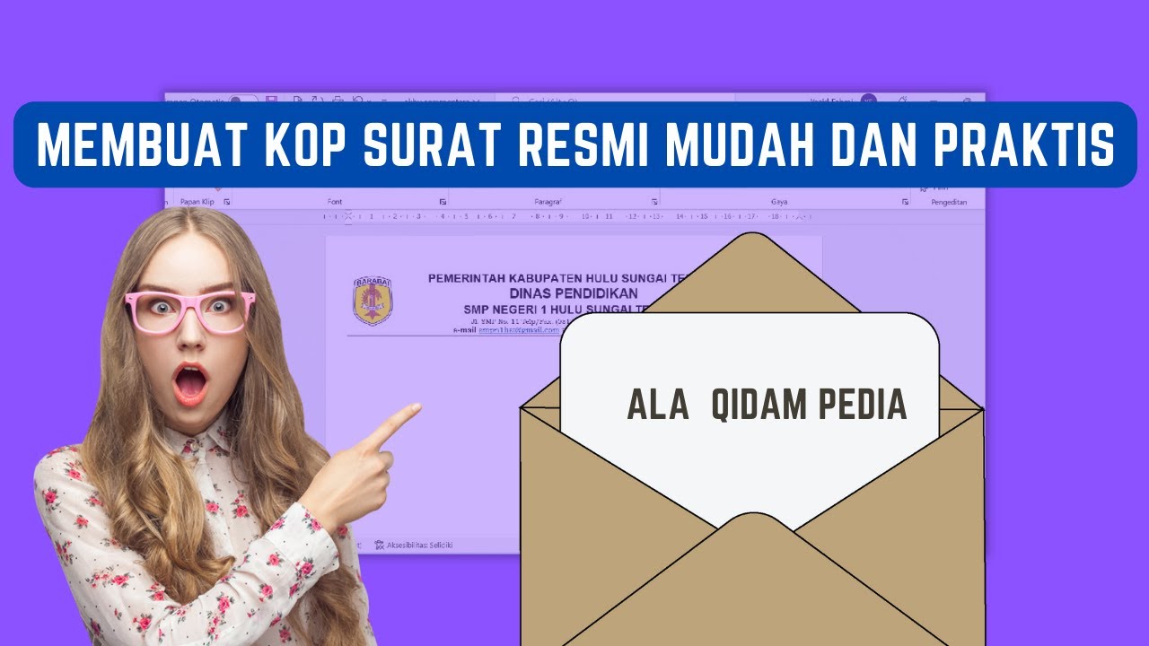 Cara Membuat Kop Surat Resmi di Word Mudah dan Rapi - YouTube