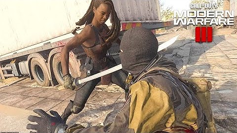 The Walking Dead Michonne Dead Cuts Finishing Move - MW3 Finishers  (4K PS5)