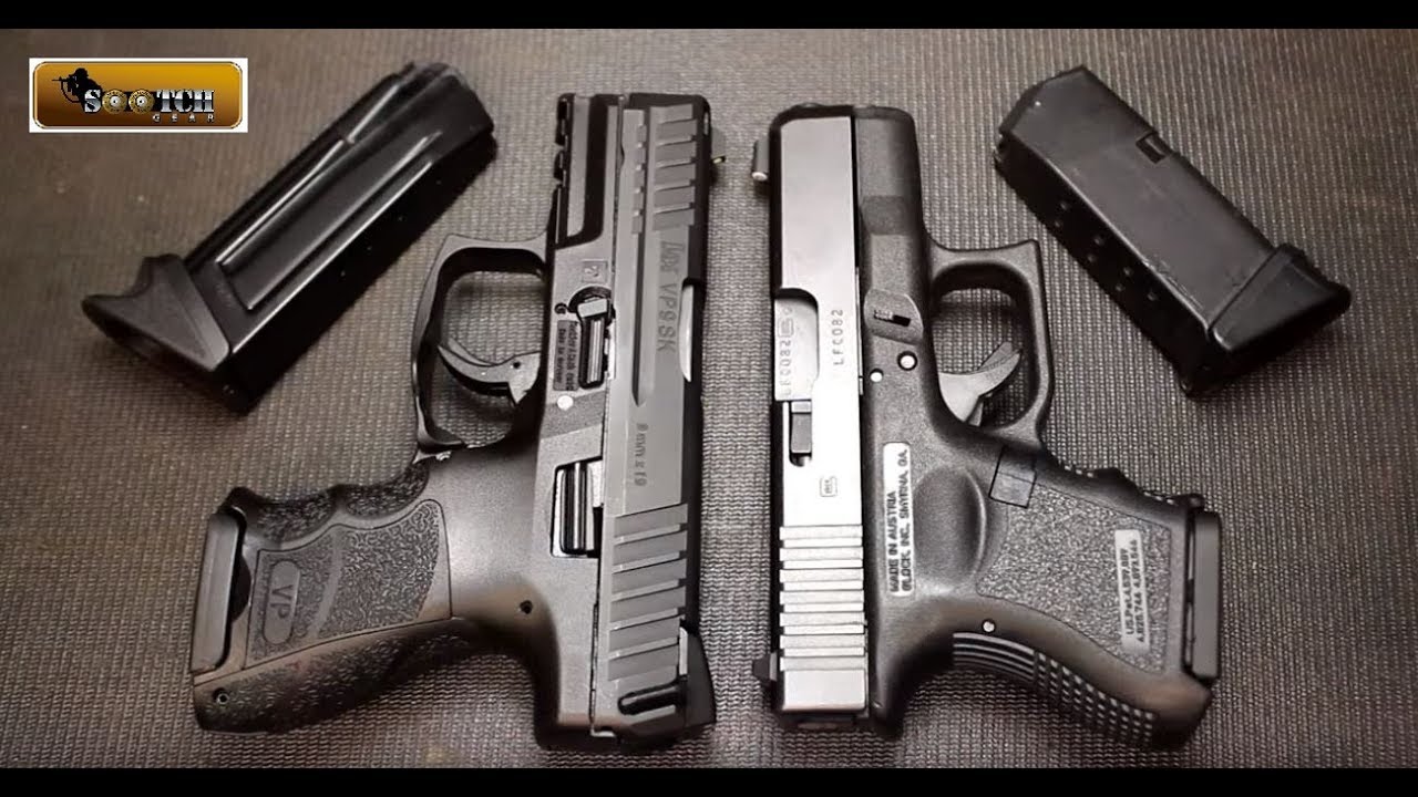 VP9SK Vs Glock 26 Subcompact 9mm Pistols - YouTube.