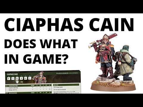 What can Ciaphas Cain Do on the Tabletop? Datasheet Review for the Imperial Guard!