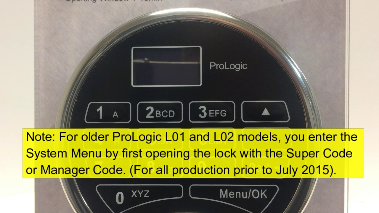 Prologic Software ProLogic Entering the System Menu - YouTube