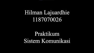 Frequency Shift Keying (FSK) pada MATLAB - Prak.Sistem Komunikasi