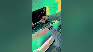 Flexible LED module installation process. #ledscreen #ledvideowall