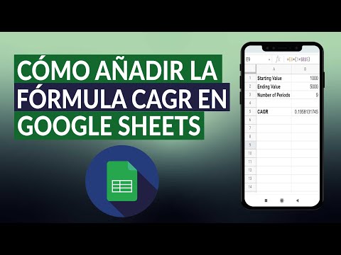 ¿Cómo añadir la fórmula &#039;CAGR&#039; a GOOGL;E SHEETS fácilmente?