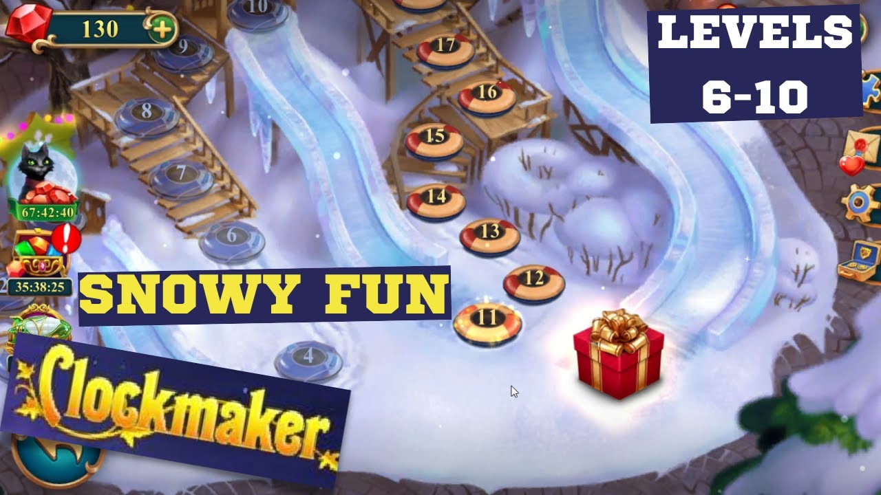 How to play Clockmaker Event Snowy Fun levels 6-10 - YouTube