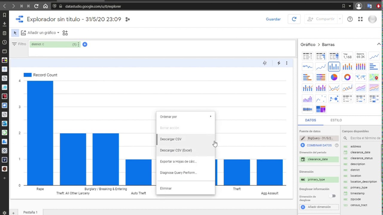 Analisis de datos con BigQuery y Data Studio - YouTube