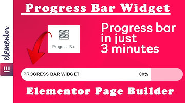 How to add Progress Bar widget in Elementor