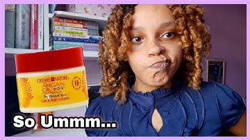 Creme Of Nature Argan Oil Curl And Hold Custard Honest Review | Braid And Curl Out On Natural Hair