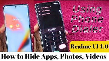 How to hide apps in Realme Phones in phone dialer | Realme UI 4.0 | Android 13
