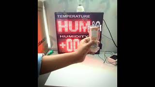 A2MATION TEMPERATURE AND HUMIDITY DISPLAY BOARD CONTROL SETTING VIDEO
