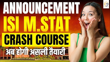 ISI 2025 CRASH COURSE Launch 🔥|| ISI 2025 | Live Full Syllabus & PYQ Batch👇 | Mathstats :8810409392