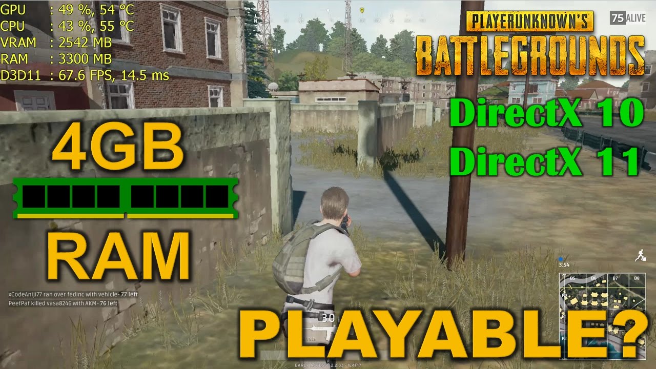 PUBG Early access with 4GB of RAM - (OUTDATED) - YouTube