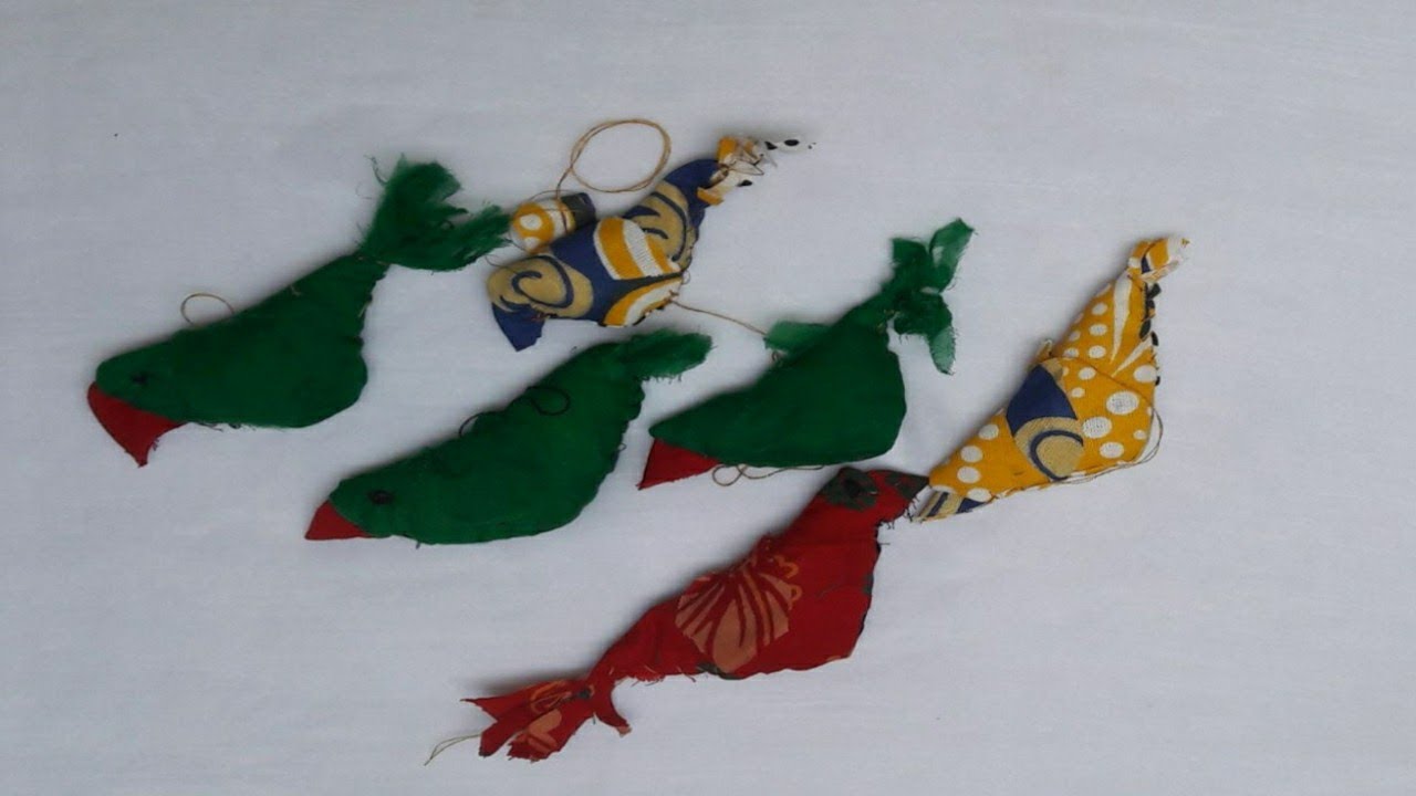 How to make Parrot with ClothBird wall hanging. YouTube