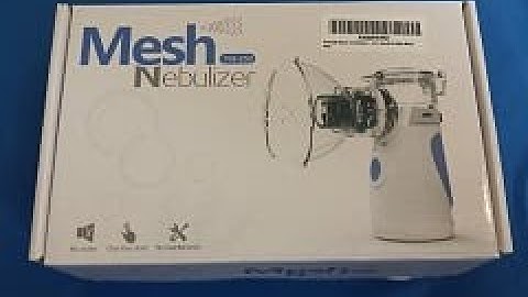 Mesh Nebulizer  Simple video showing unit, operation, installing batteries.