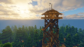[Minecraft Tutorial] 🔥 Firewatch Tower 🗼 (Updated Version in Description)