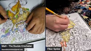 Part 2 - Coloring Collaboration with Matt the Rockin Crocheter