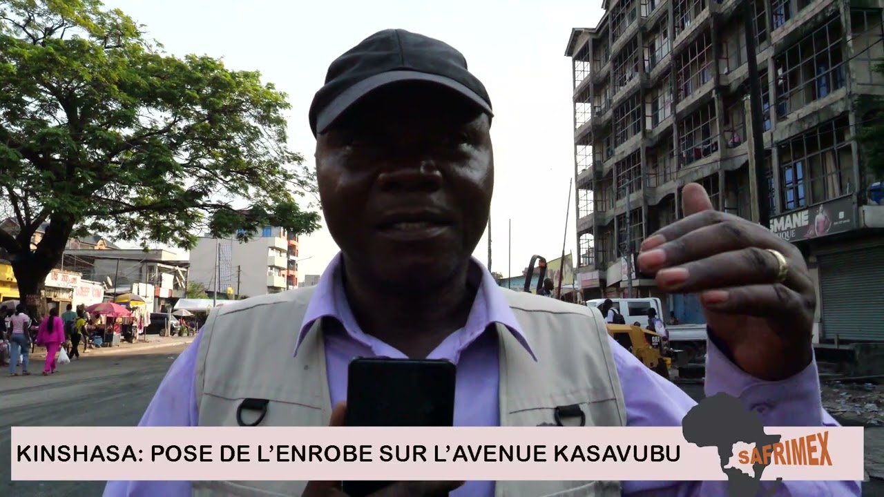 ENROBÉ SUR L'AVENUE KASAVUBU
