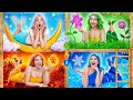 Four Elements Build a Bunk Bed | Fire Girl, Water Girl, Air Girl and Earth Girl Multi DO Girls