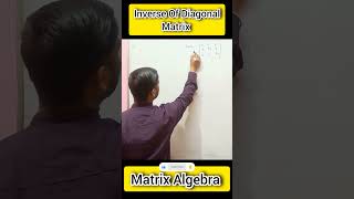 How to Find Inverse of Diagonal Matrix? #matrixalgebra #matrix #determinants #swlh