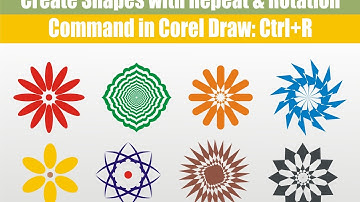 Corel Draw Rotate &  Repeat Command