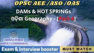 Dams And Hot Springs Of Odisha Opsc Aso & Interview Booster