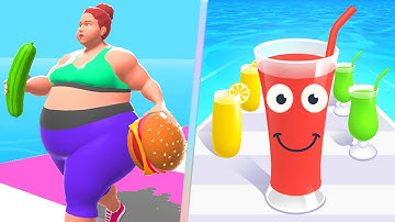 Fat 2 Fit Vs Juice Run All Level Pro Mobile Gaming Walkthrough Newtrailers Gameplay iOS MTL3E0D