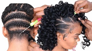 OMG! The Best Curly Crochet Hairstyle Using Braid Extension You Should Try Now / Nkemjeffrey