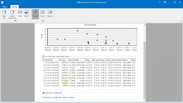 MSR ShockViewer first steps #1: Open file, print report