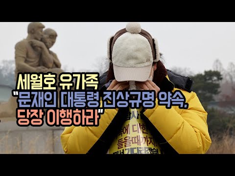 세월호 유가족 “문재인 대통령 진상규명 약속, 당장 이행하라”