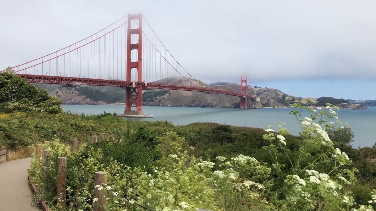 Golden Gate Bridge View from the Presidio YouTube