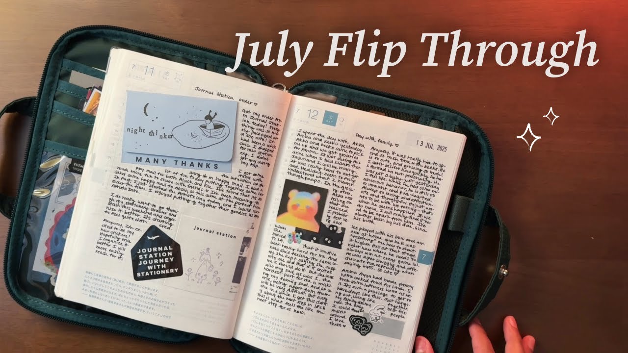 July in My Hobonichi Cousin ✨ Journal Flip Through