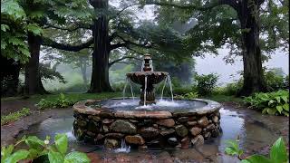 528Hz Rain Meditation | Healing peaceful music, stress relief, vibration frequency, nature ambience,
