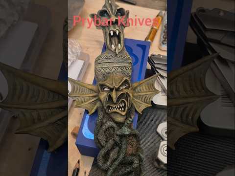Prybar Knives Collection PART 2 Downstairs Mess Studio/Shop desk Mods/Repairs