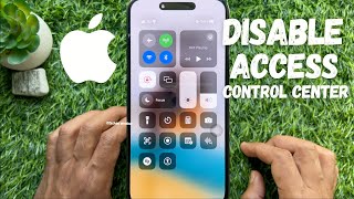 Disable Control Center from the Lock Screen on iPhone and iPad