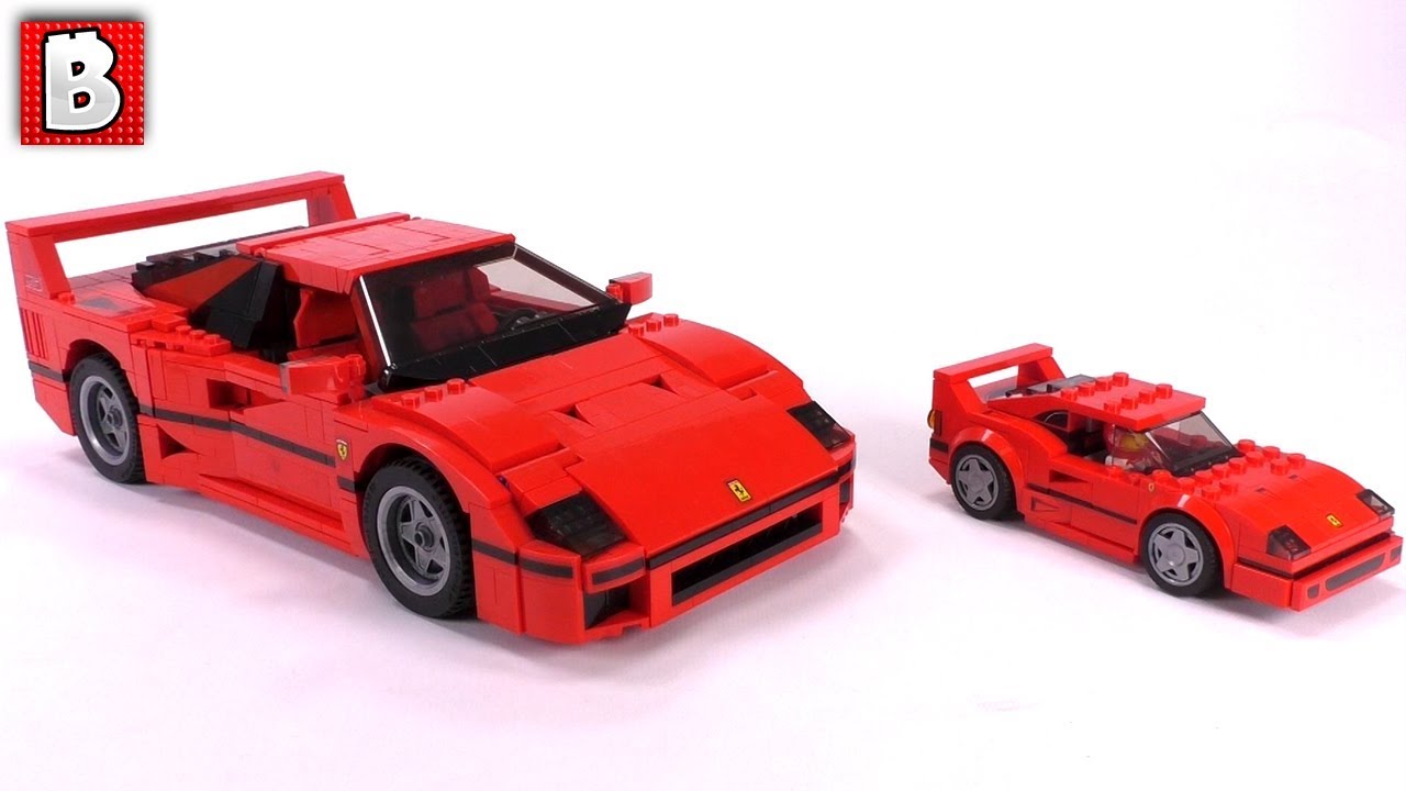 Ferrari F40 Competizione 75890 Speed Champions Comparison to Creator Expert Set