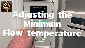 NIBE F Series - how to adjust the minimum heating flow temperature #nibe #heating #heatpump