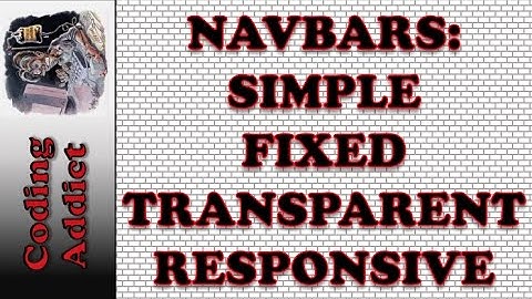 Navbar - 9 Types of Navbar using HTML5 and CSS3