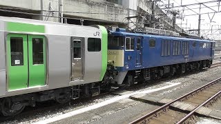 2019年4月25日　山手線 新型車両E235系　東トウ 36編成 配給　9772レ　電気機関車EF64-1031牽引　高崎駅