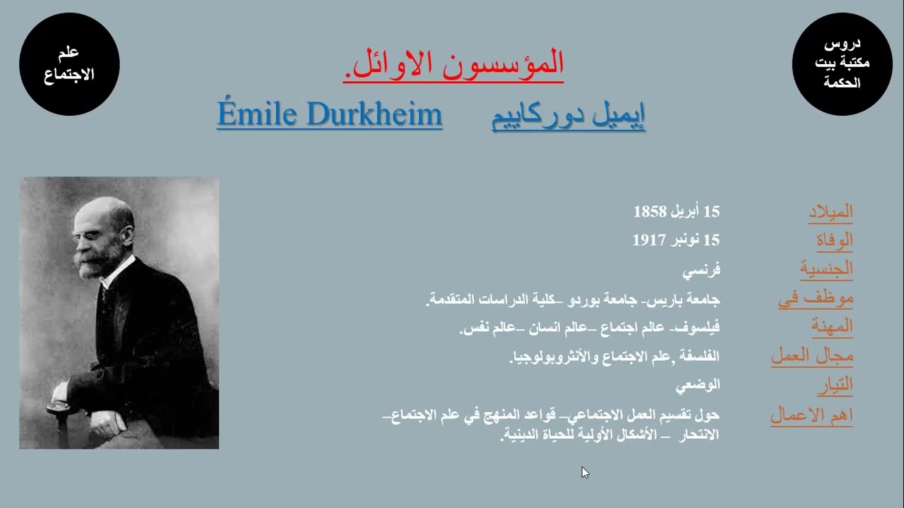 إيميل دوركاييم 1