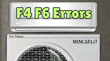 How to Fix F4 & F6 Error Codes in Your Mini Split AC Fast!