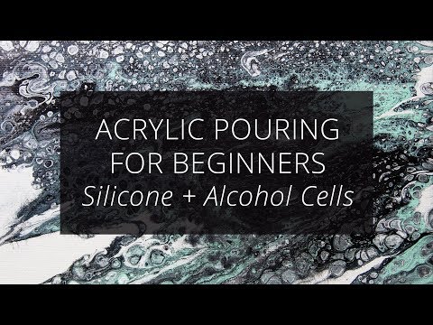 Acrylic Pouring for Beginners, Making Cells with Silicone & Isopropyl  Alcohol (Video)